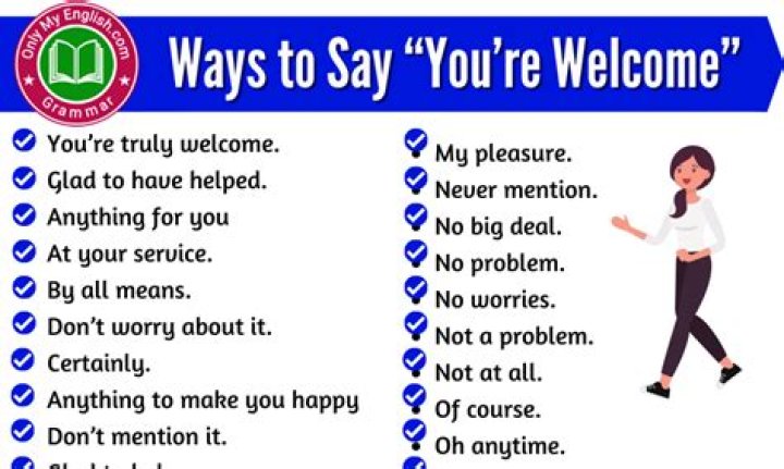 How do you welcome someone?