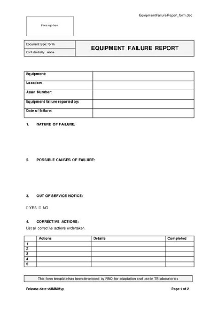 How do you write a fault report?