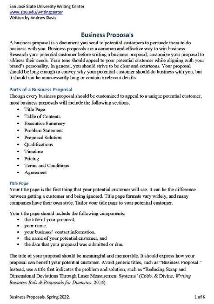 How do you write a proposal for a budget?