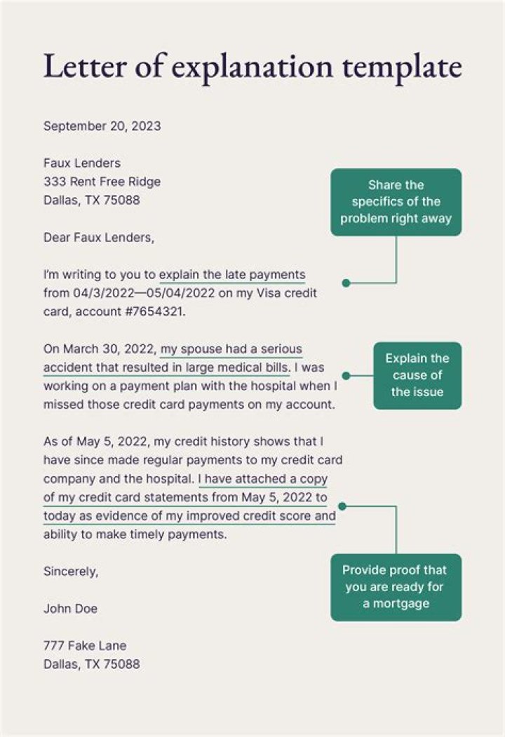 How do you write an explanation letter?