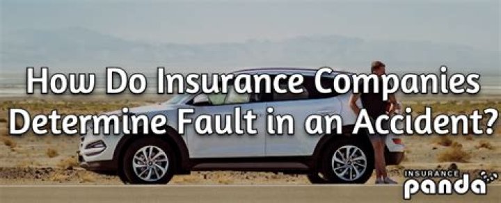 How does insurance determine fault?