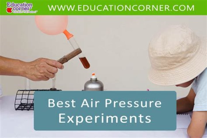 How does the air pressure experiment work?