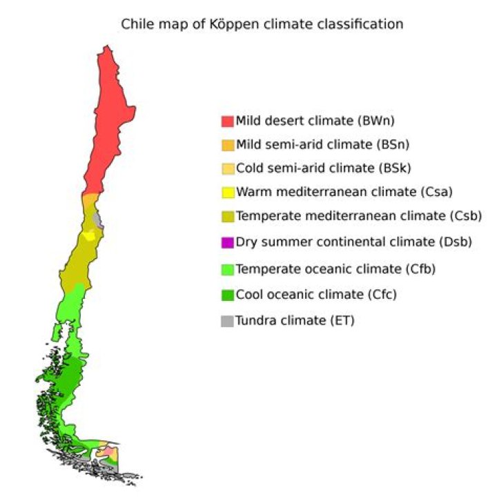 How does the geography of Chile contribute to its pollution problem and its agricultural boom?