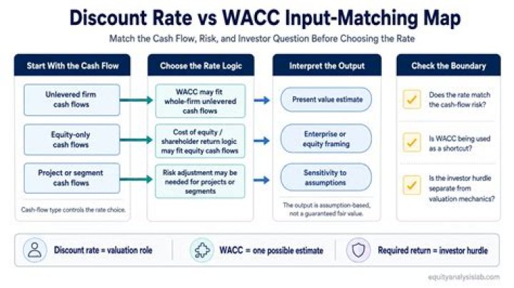 How does WACC affect discount rate?