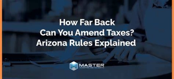 How far back can you fix taxes?