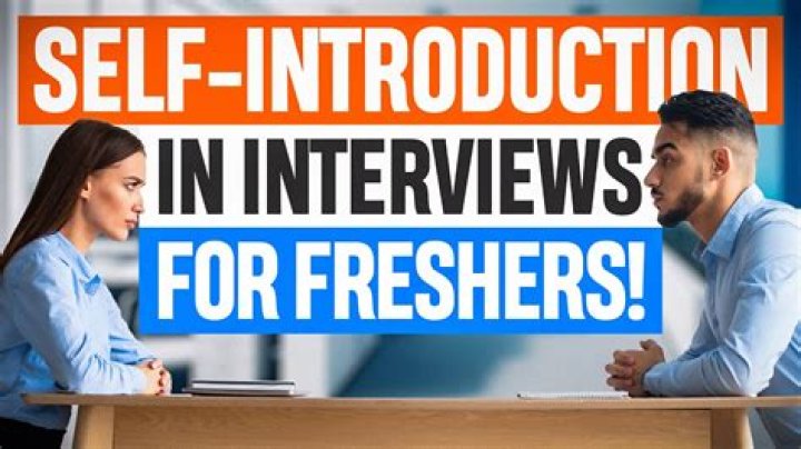 How introduce yourself in interview for freshers?
