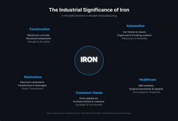 How is iron used in industry?