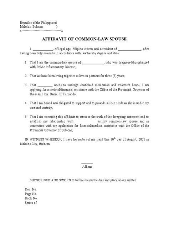 How long before you are classed as common-law?