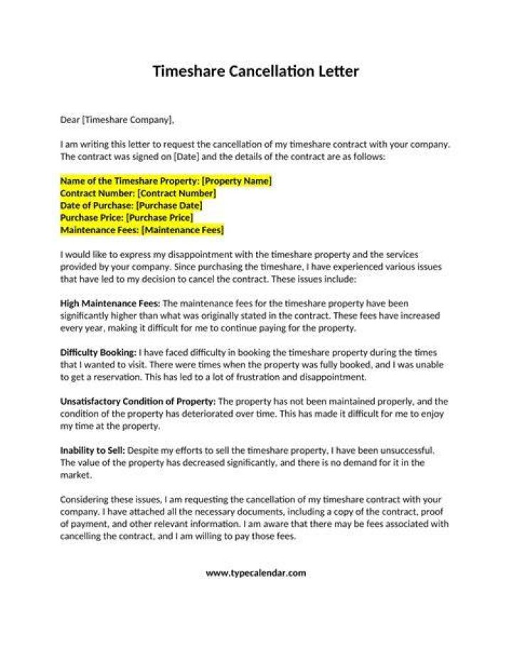 How long do you have to cancel a timeshare purchase?