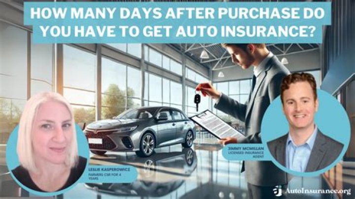 How long do you have to put insurance on a car after you buy it in Ohio?
