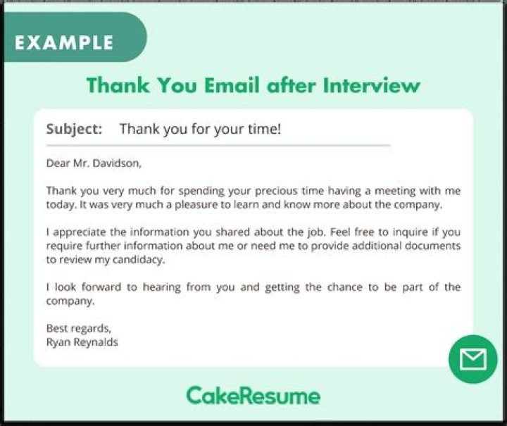 How long should you wait to email someone after an interview?