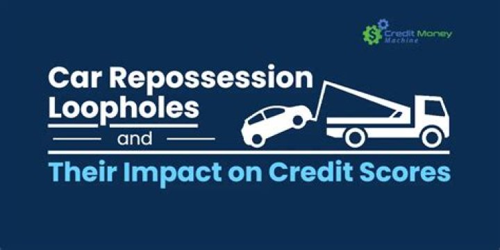 How many points does a car repossession drop your credit score?