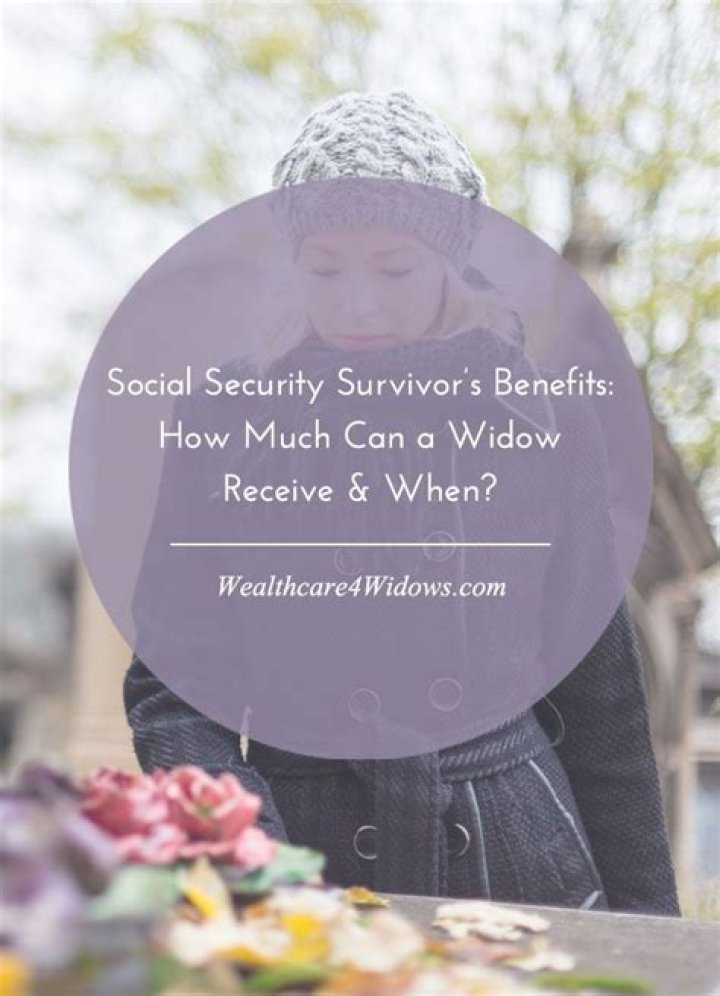 How much can a widow receive from Social Security?