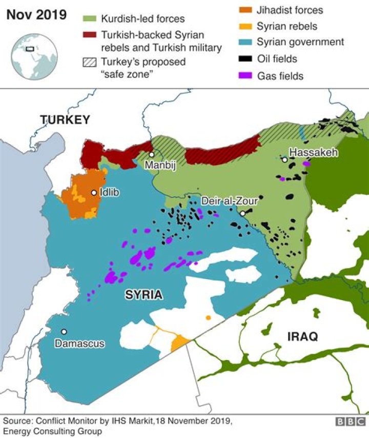 How much crude oil does Syria have?