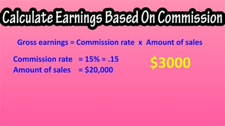 How much do sales make in commission?