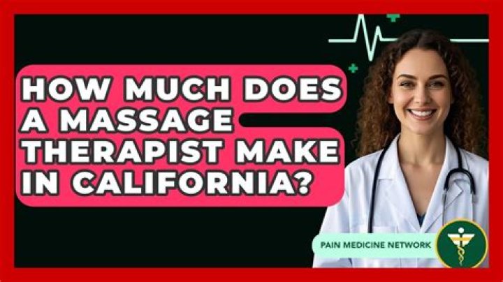 How much does a licensed massage therapist make in California?