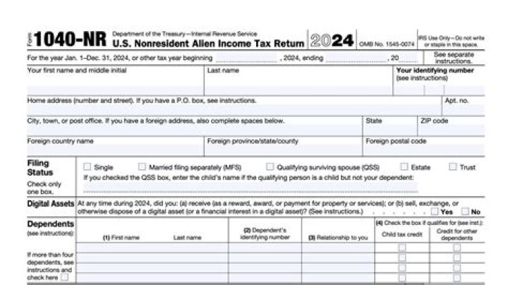 How much does it cost to file 1040NR?
