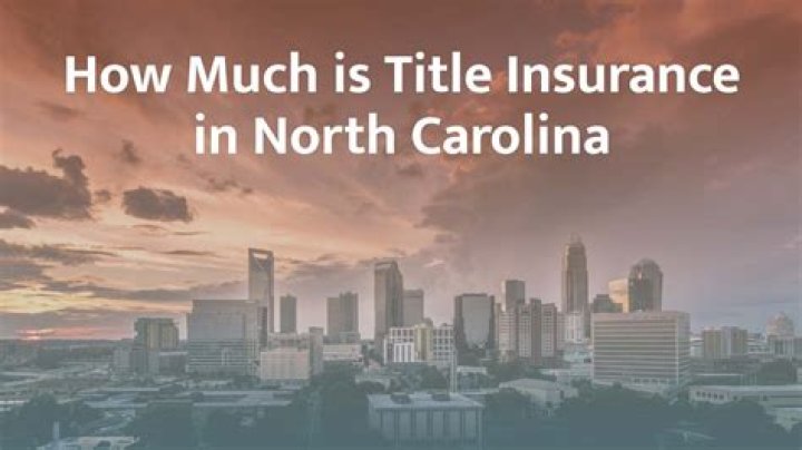 How much does title insurance cost in North Carolina?