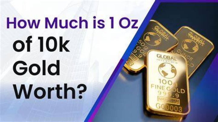 How much is an ounce of 10K gold worth?