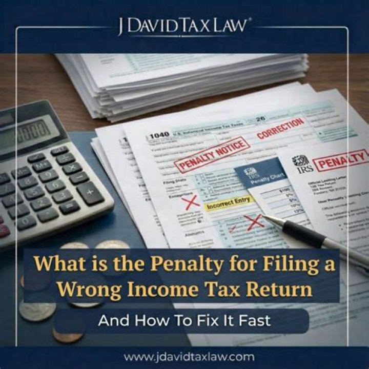How much is the penalty for wrong tax return?