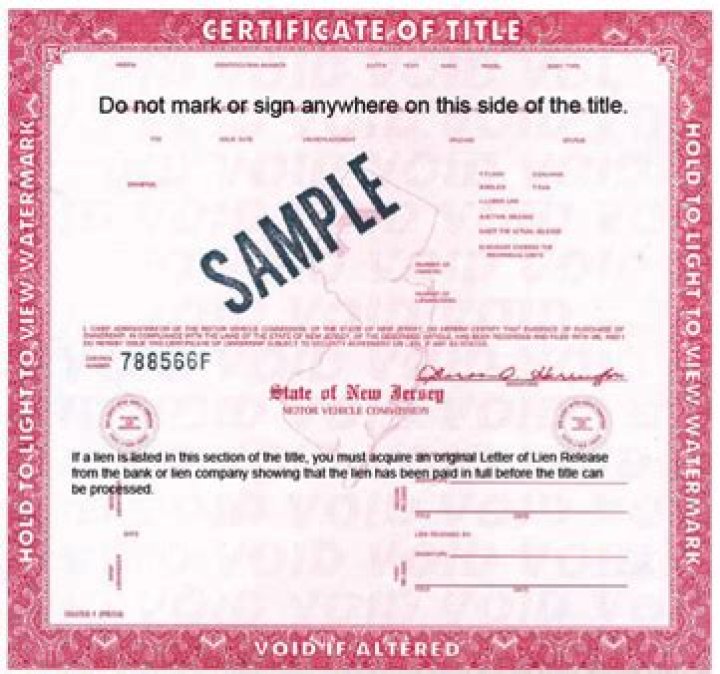 How much is title in NJ?