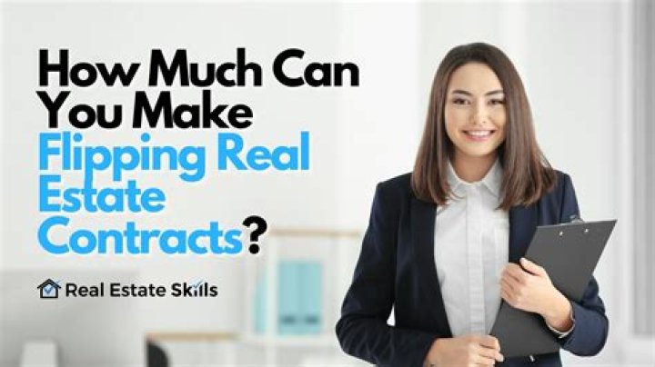 How much money can you make flipping real estate contracts?
