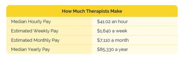 How much money does a therapist make an hour?