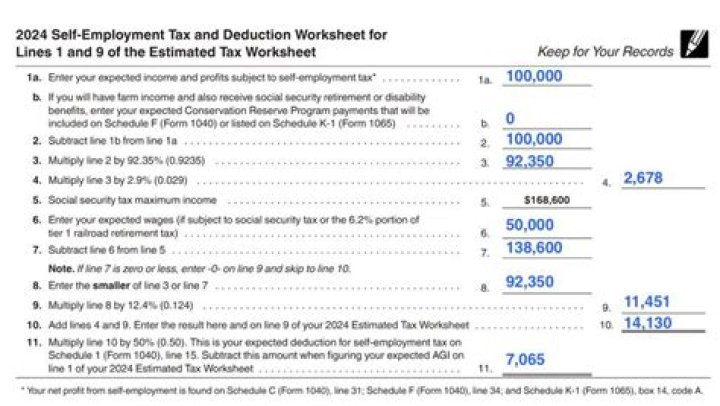 How much money should a self-employed person put back for taxes?