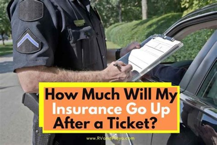 How much will my insurance go up after a ticket?