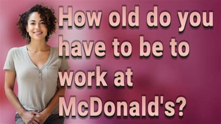 How old do you have to be to work in a restaurant?