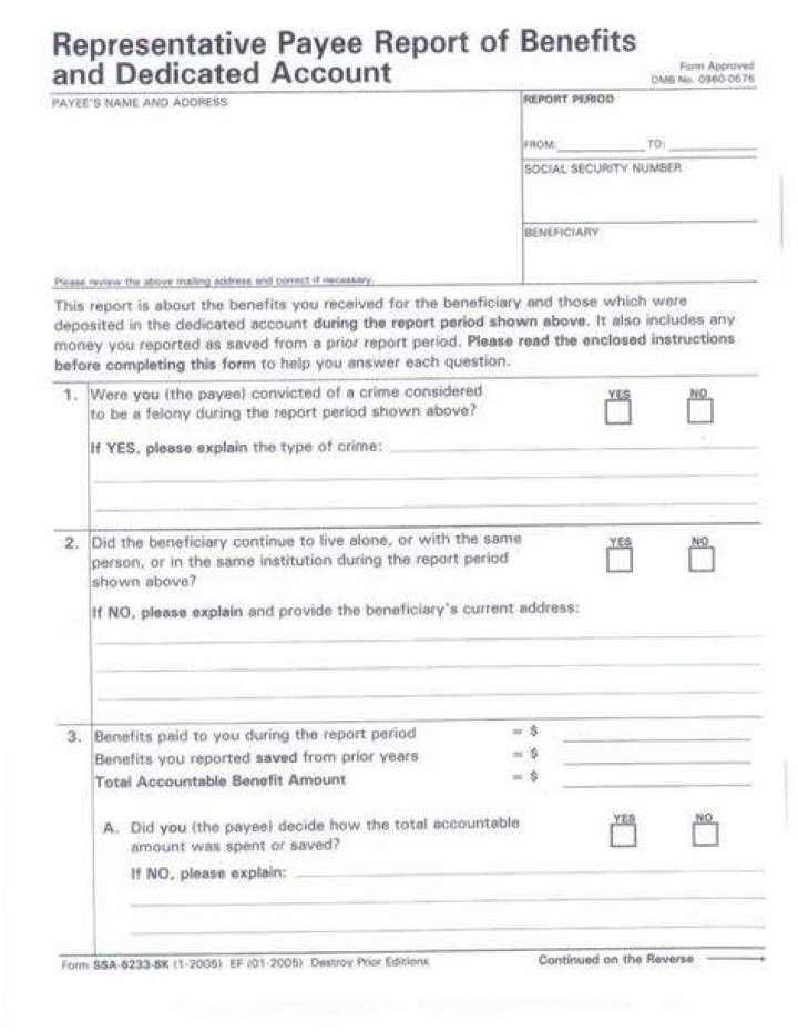 How old does a representative payee have to be?
