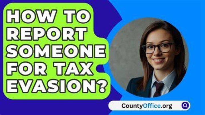 How to report someone for tax evasion online?