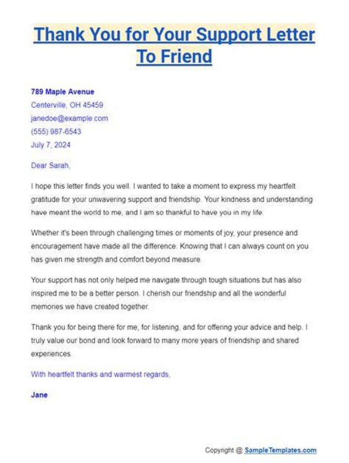 How to thank someone for help or support?