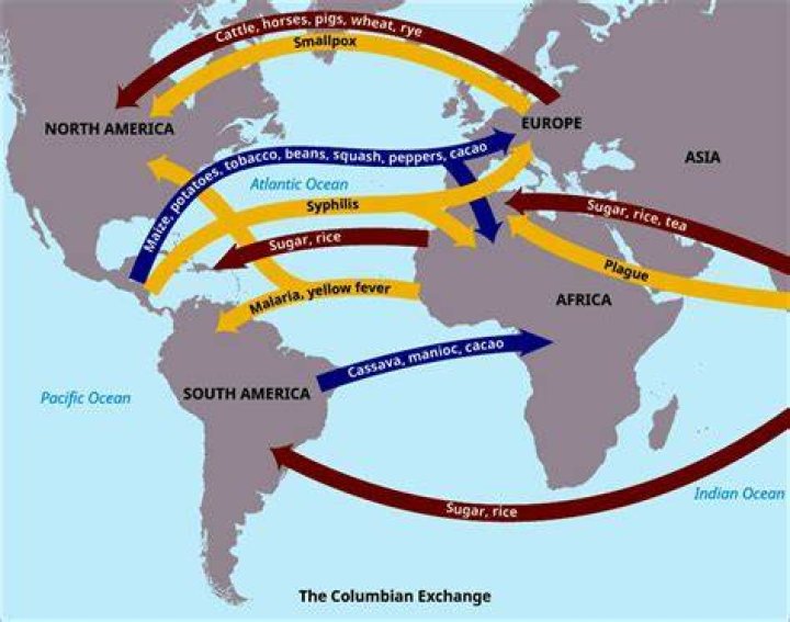 How was the New World impacted by the Columbian Exchange?