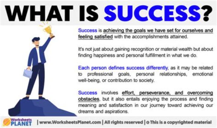 How would you describe success?