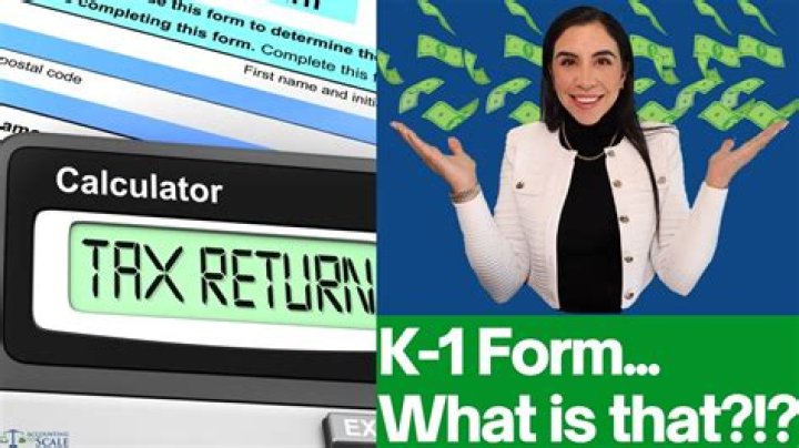 Is a k1 the same as a tax return?