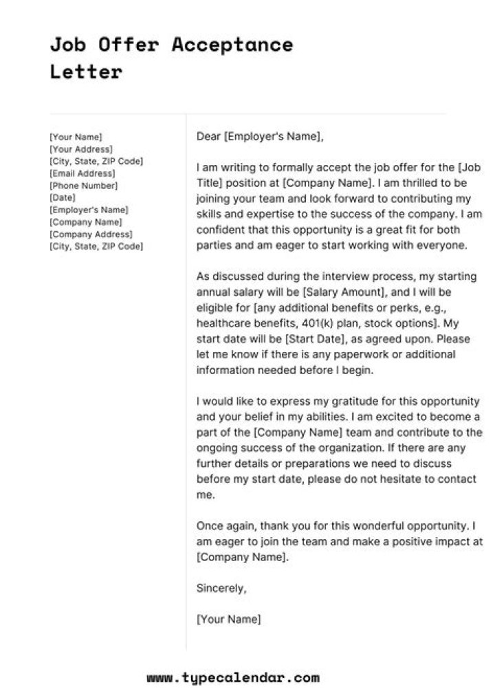 Is accepting a job offer a contract?