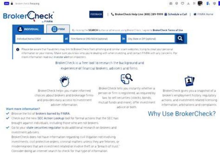 Is broker Check reliable?