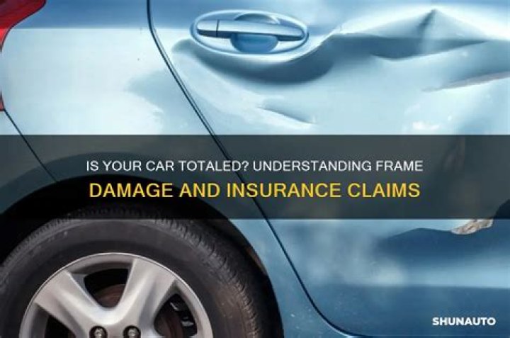 Is car totaled if frame is damaged?