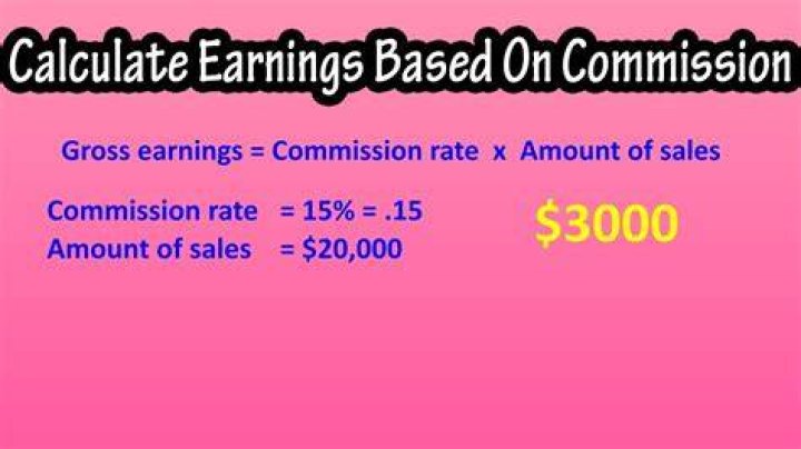Is commission for a sale income?