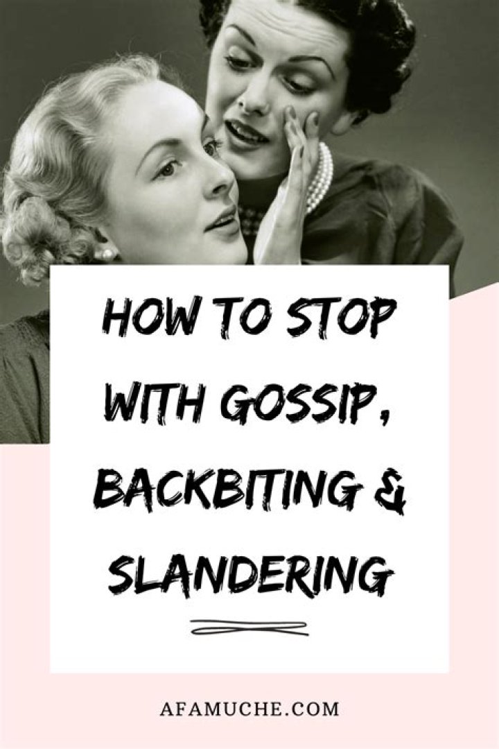 Is gossiping a form of harassment?