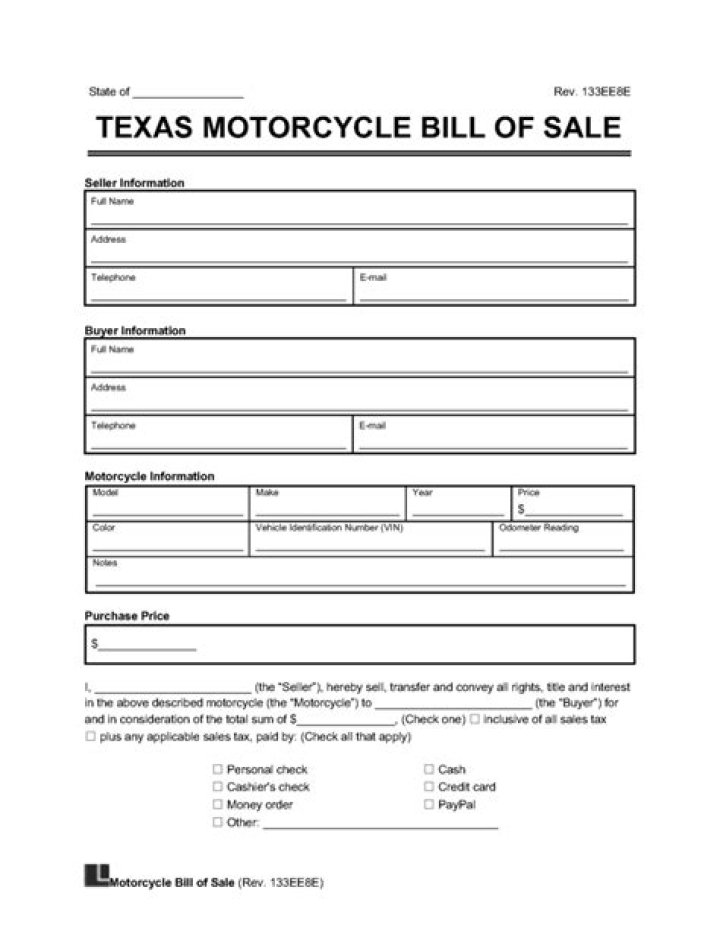 Is insurance required on a motorcycle in Texas?
