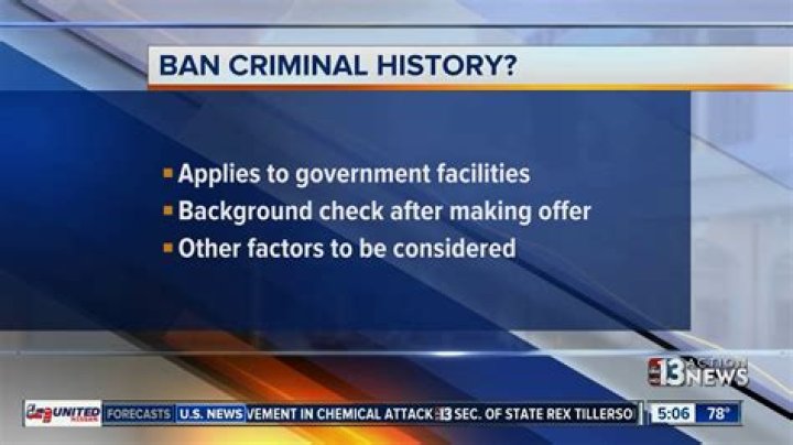 Is it legal to ask about criminal history on a job application?