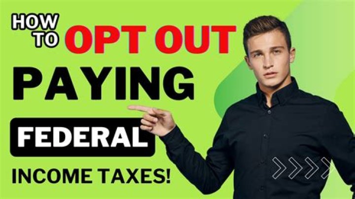 Is not paying federal income tax illegal?