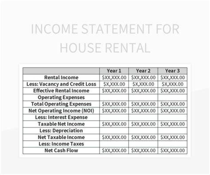 Is rent received in income statement?