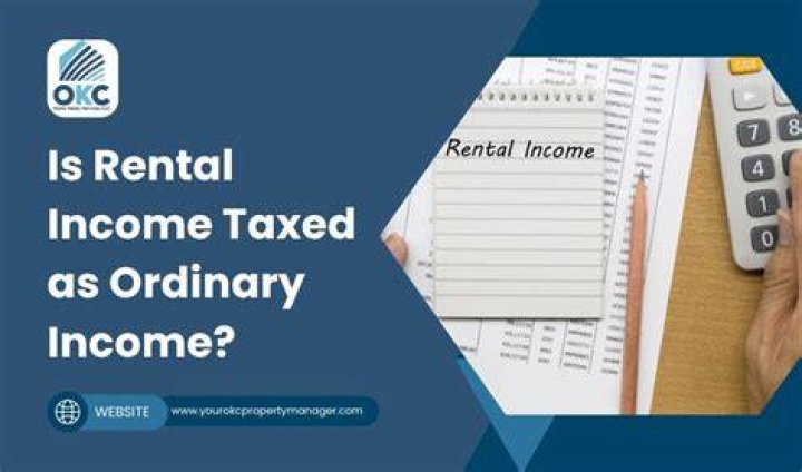 Is rental income taxed as ordinary income?