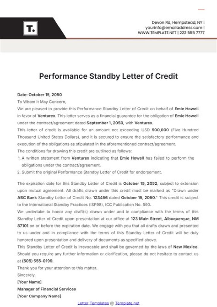 Is standby letter of credit a financial guarantee?
