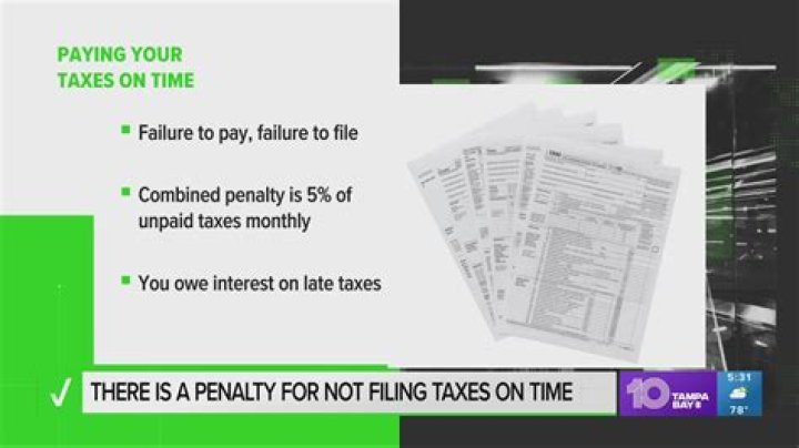 Is there a penalty if you file your taxes late?