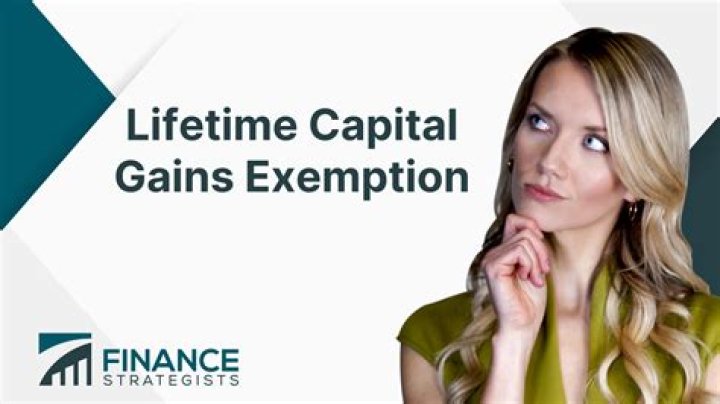 Is there an exemption for lifetime capital gains?