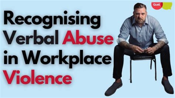 Is verbal abuse considered workplace violence?